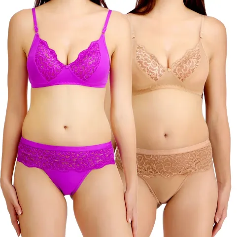 Buy One Get One!!Combo of 2 Bra Panty Sets