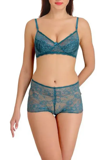 Stylish Lace Bra Panty Set