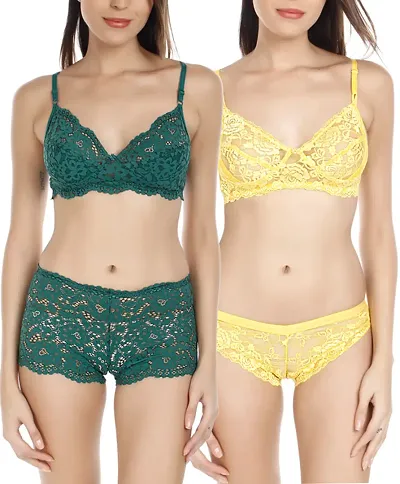 Lace Embroidered Lingerie Sets For Women