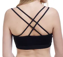 Fancy Sports Bra With Cross Back, For Gym/Yoga/Dance-thumb3