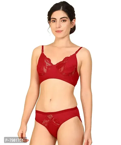 Flipkart Bra & Panty Set Floral Print Red, Black, Brown Lingerie Set Review  