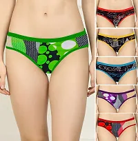 Stylish Cotton Silk Printed Hipster Panties For Women- Pack Of 6-thumb2