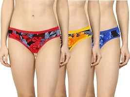 Stylish Cotton Silk Printed Hipster Panties For Women- Pack Of 3-thumb3