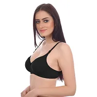 Stylish Black,Maroon,Brown Cotton Solid Bras For Women Pack Of 3-thumb2