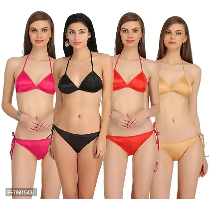 Buy Fashion Comfortz Womenrsquo;S Girls Satin Nylon Spandex Sexy