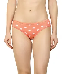 Stylish Multicoloured Cotton Blend  Briefs For Women Pack Of 6-thumb1
