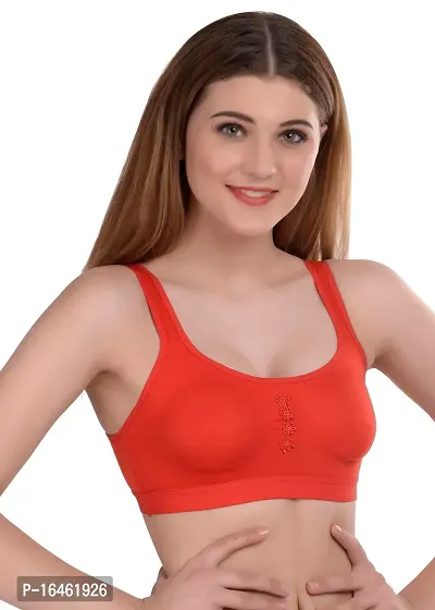 Stylish Multicoloured Cotton Solid Bras For Women Pack Of 3-thumb2