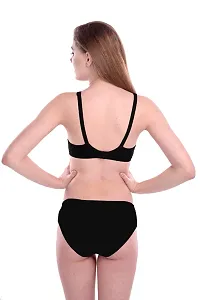 Stylish Black  Bra  Panty Set For Women-thumb3