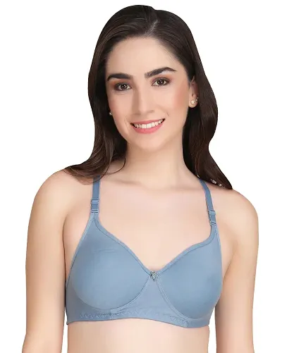 Cotton Solid Padded Bra Pack Of 1