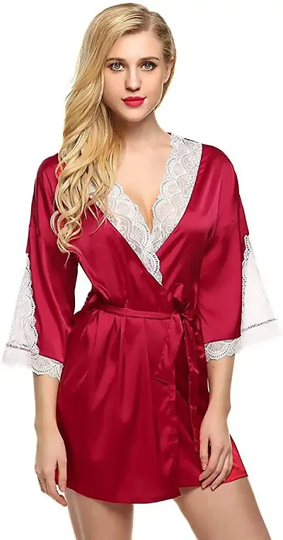 Fancy Babydoll Night Dress/Robe For Women