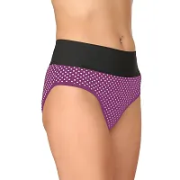 Stylish Purple Cotton Blend  Briefs For Women-thumb1