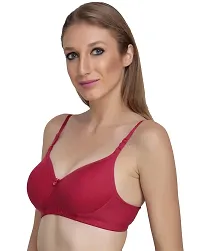 Stylish Multicoloured Cotton Solid Bras For Women Pack Of 2-thumb2