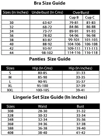 PIBU-Women's Cotton Bra Panty Set for Women Lingerie Set Sexy Honeymoon Undergarments (Color : Maroon,Black)(Pack of 2) Model No : SK01-thumb4