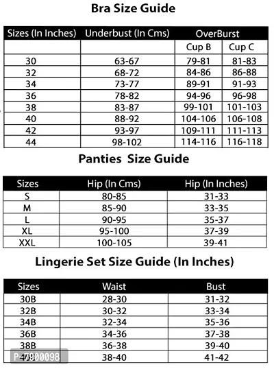 PIBU-Women's Cotton Bra Panty Set for Women Lingerie Set Sexy Honeymoon Undergarments (Color : Maroon,Black)(Pack of 2) Model No : SK01-thumb5