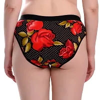 Stylish Multicoloured Cotton Blend Hipster Briefs For Women Pack Of 6-thumb2