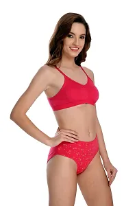 Stylish Cotton Bra And Panty Set For Women Pack Of 6-thumb1