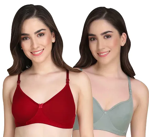 Stylish Solid Bras For Women- Pack Of 2