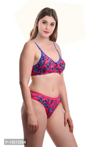 Stylish Multicoloured  Bra  Panty Set For Women Pack of 2-thumb2