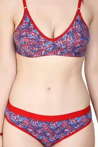 PIBU Bra  Panty Set for Women Ll Ladies and Girls Lingerie Set Red,Blue-thumb4