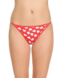 Stylish Fancy Cotton Blend Panty For Women Pack Of 6-thumb1