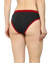 Stylish Red Cotton Blend  Briefs For Women-thumb1