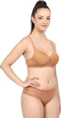 Stylish Cotton Bra And Panty Set For Women-thumb1