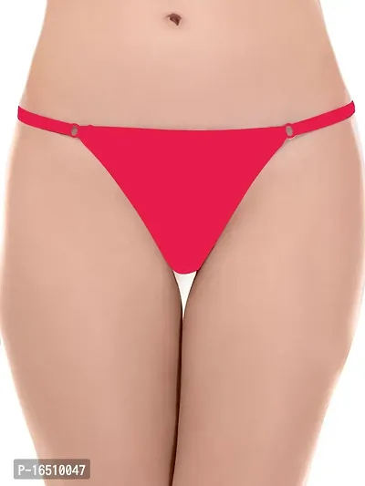 Stylish Pink Cotton Blend  Briefs For Women-thumb0