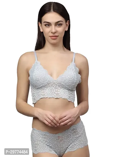 Stylish Net Lingerie Set For Women-thumb0