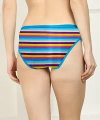 Stylish Multicoloured Cotton Blend Briefs For Women Pack Of 3-thumb3