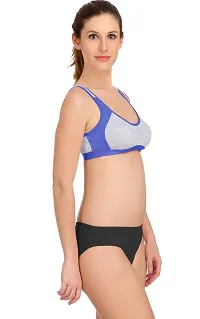 Stylish Cotton Bra And Panty Set For Women-thumb1