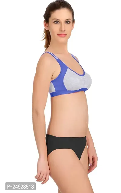 Stylish Cotton Bra And Panty Set For Women-thumb2