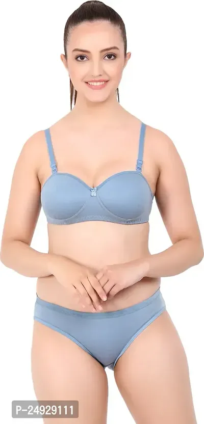 Stylish Cotton Bra And Panty Set For Women Pack Of 2-thumb4