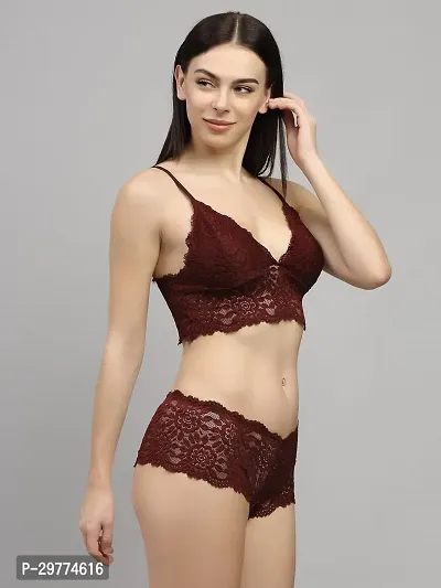 Stylish Net Lingerie Set For Women-thumb2