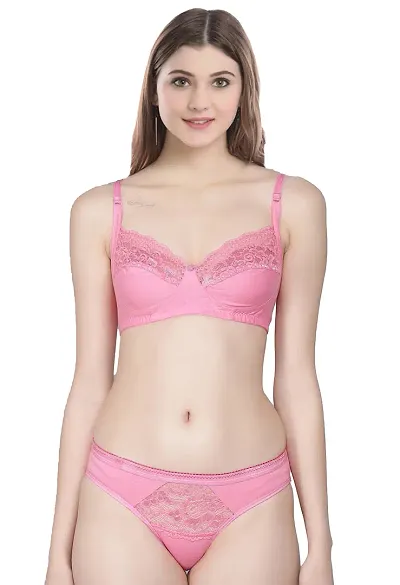 Best Selling Cotton Blend Bra & Panty Set 