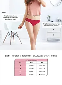 Stylish Red Cotton Blend  Briefs For Women-thumb3