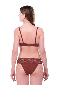 PIBU-Women's Cotton Bra Panty Set for Women Lingerie Set Sexy Honeymoon Undergarments (Color : Maroon)(Pack of 1)(Size :30) Model No : Cate SSet #CT-thumb3