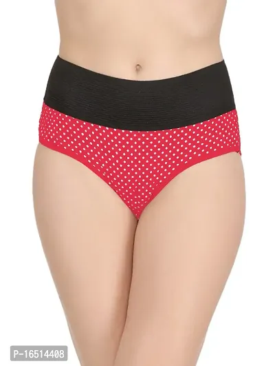 Stylish Pink Cotton Blend  Briefs For Women-thumb0