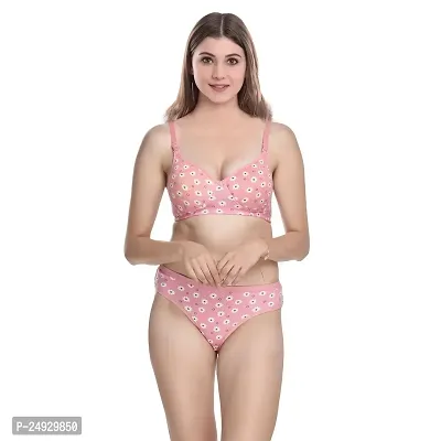 Stylish Cotton Bra And Panty Set For Women Pack Of 2-thumb2