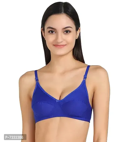 PIBU-Women's Cotton Bra Panty Set for Women Lingerie Set Sexy Honeymoon Undergarments ( Color : Blue,Pink )( Pack of ) Model No : SK01-thumb5