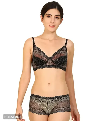 Buy Stylish Black Bra Panty Set For Women Online In India At Discounted  Prices