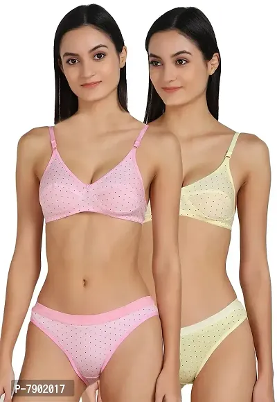 Fashion Comfortz Sexy Lingerie for Honeymoon Sex Pink,Yellow-thumb0