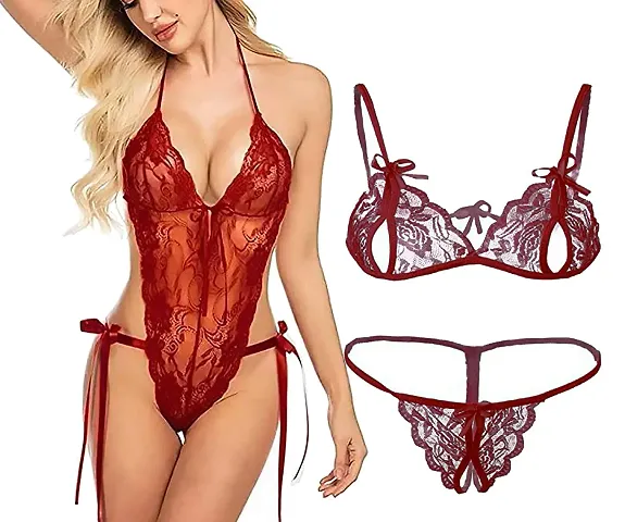 Stylish Net Lace Baby Dolls For Women