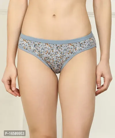 Stylish Multicoloured Cotton Blend  Briefs For Women-thumb2