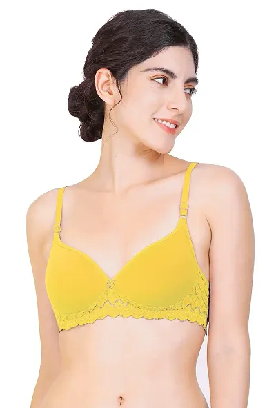 PIBU-Women Cotton Non Padded Non-Wired Bra (Pack of 1,2,3) (Color : Multi)