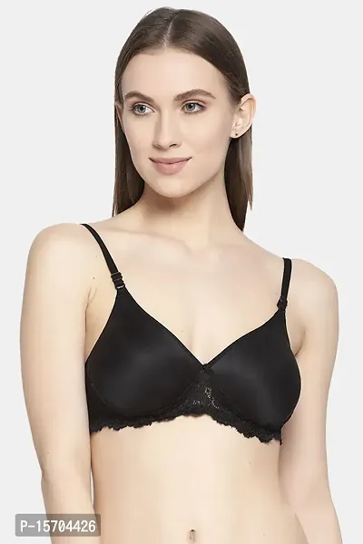 Stylish Black Cotton Solid Bras For Women ( Pack of 1 )-thumb0