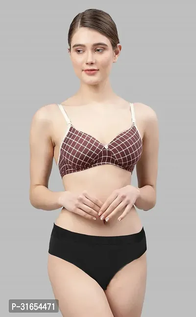 PIBU-Women Black,Maroon Cotton Bra Panty Set|Lingerie Set|Honeymoon Night Dress Wedding|Valentine Beautiful Gift for Girl|Bra Panty Set for Women with Sexy|Bra Panty Set for Women-thumb4