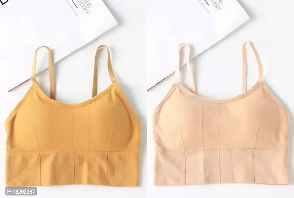 Stylish Cotton Self Design Bras For Women- Pack Of 2-thumb0