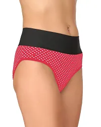 Stylish Pink Cotton Blend  Briefs For Women-thumb1