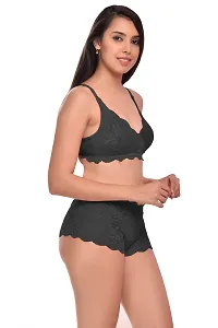 Stylish Cotton Bra And Panty Set For Women Pack Of 2-thumb2