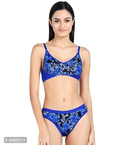 Stylish Cotton Bra And Panty Set For Women